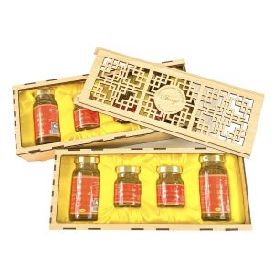 Hộp Gỗ Yến Sào 420ml (2 hũ x 70ml, 2 hũ x 140ml)
